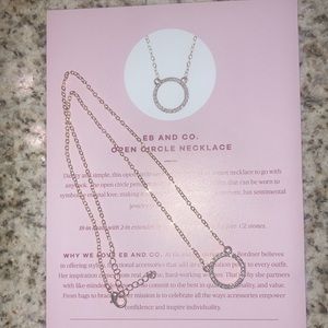 New EB and CO. Open circle necklace
